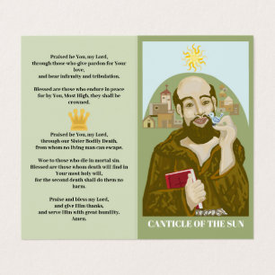 Saint Francis Canticle of the Sun Business Card