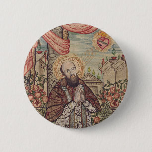 Saint Francis de Sales Bishop of Geneva 6 Cm Round Badge