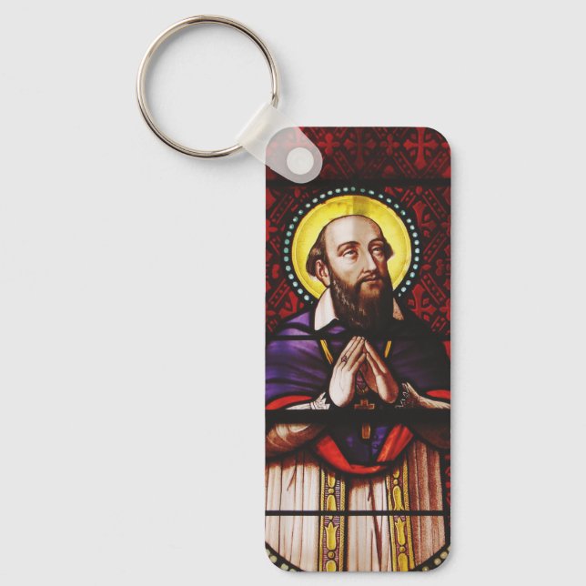 Saint Francis de Sales Bishop of Geneva Key Ring (Front)