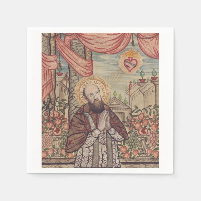 Saint Francis de Sales Bishop of Geneva Napkin (Front)