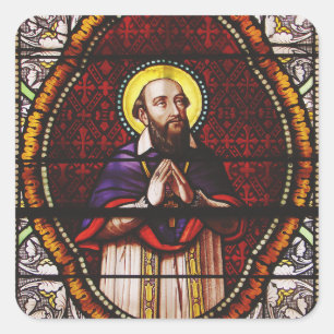Saint Francis de Sales Bishop of Geneva Square Sticker