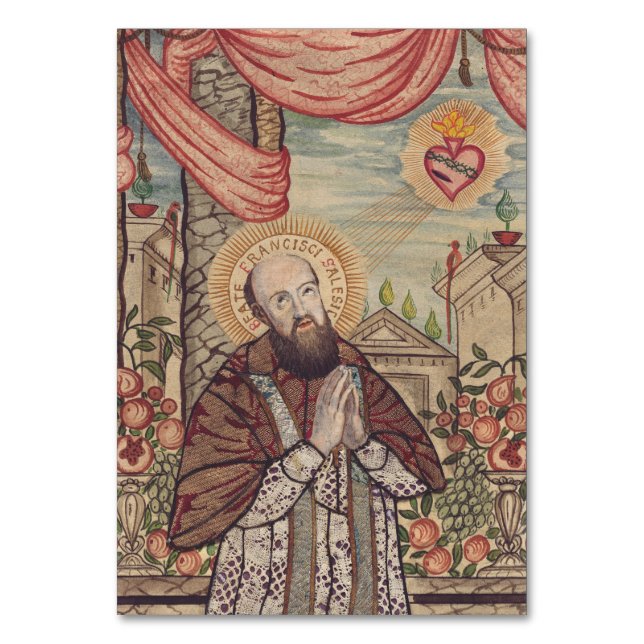 Saint Francis de Sales Bishop of Geneva Table Number (Front)