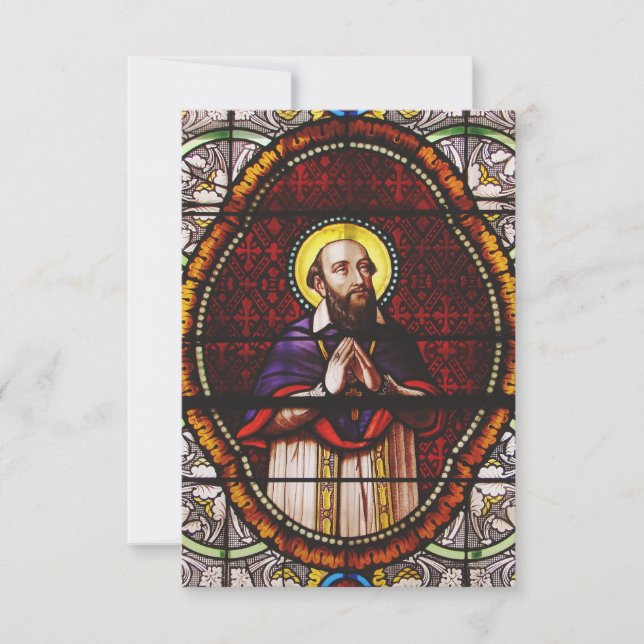 Saint Francis de Sales Bishop of Geneva Thank You Card (Front)