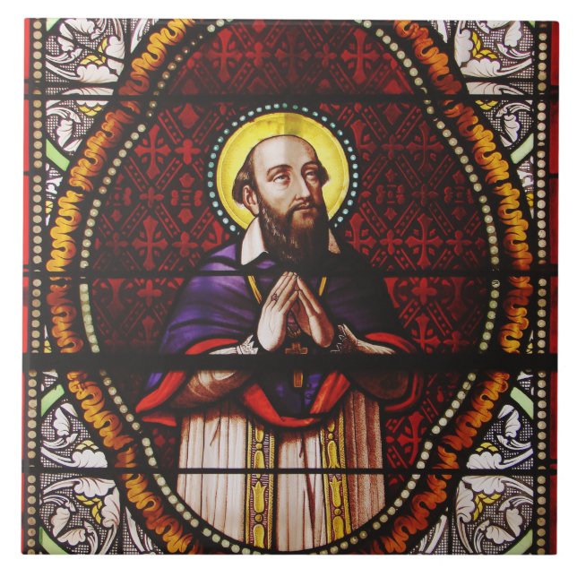 Saint Francis de Sales Bishop of Geneva Tile (Front)