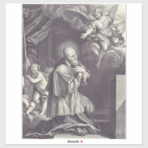 Saint Francis de Sales Black and White Art