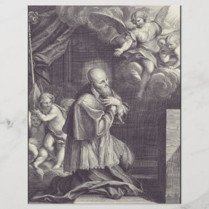 Saint Francis de Sales Black and White Art Flyer
