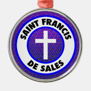 Saint Francis de Sales Metal Tree Decoration