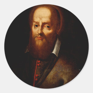 Saint Francis de Sales The Gentle Doctor Fine Art Classic Round Sticker