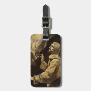 Saint Francis  Eyes Towards Heaven Luggage Tag