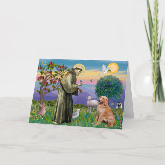 Saint Francis - Golden Retriever (#1) Card