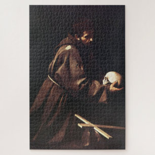Saint Francis in Prayer – Caravaggio Jigsaw Puzzle