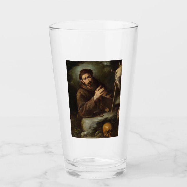 Saint Francis in Prayer (Christian Faith) Glass (Front)
