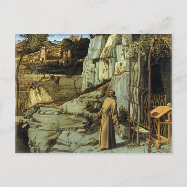 Saint Francis in the Desert by Giovanni Bellini Postcard (Front)