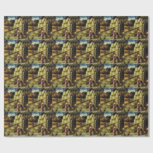 Saint Francis in the Desert by Giovanni Bellini  Wrapping Paper