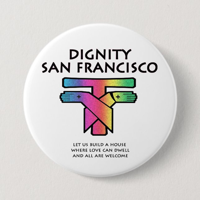 Saint Francis LGBTQ  7.5 Cm Round Badge (Front)