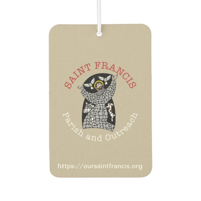 Saint Francis Logo Air Freshener  (Front)