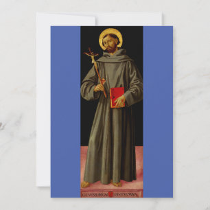 Saint Francis of Assisi by Antoniazzo Romano Holiday Card