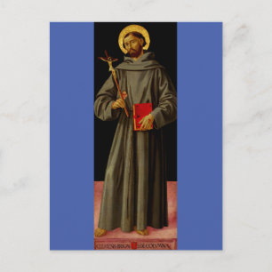 Saint Francis of Assisi by Antoniazzo Romano Postcard