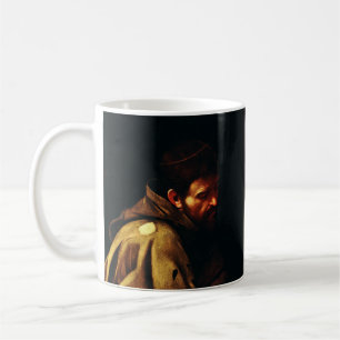 Saint Francis of Assisi by Caravaggio Baroque Art Coffee Mug