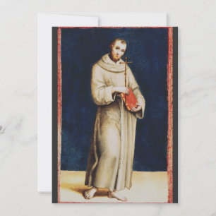 Saint Francis of Assisi by Raphael Renaissance Art Thank You Card