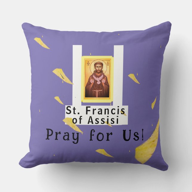 Saint Francis of Assisi Cushion (Front)