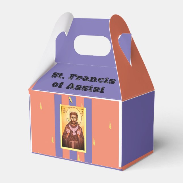 Saint Francis of Assisi Favour Box (Front Side)