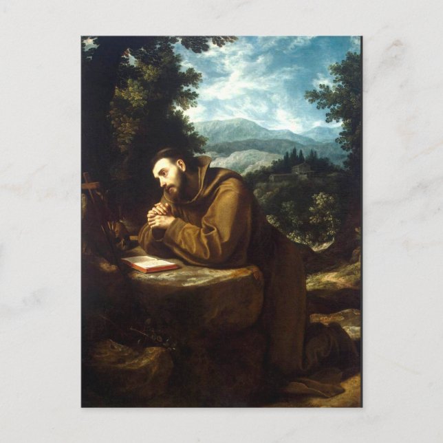 Saint Francis of Assisi Herald of Peace Postcard (Front)