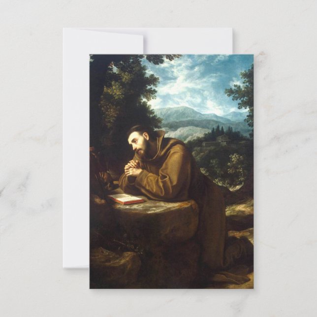 Saint Francis of Assisi Holy Card (Front)