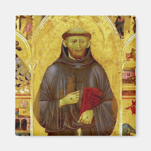 Saint Francis of Assisi Mediaeval Iconography Magnet