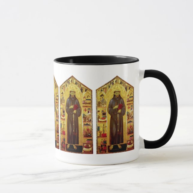 Saint Francis of Assisi Mediaeval Iconography Mug (Right)