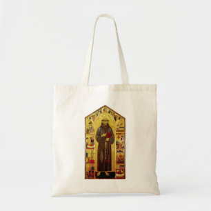 Saint Francis of Assisi Mediaeval Iconography Tote Bag