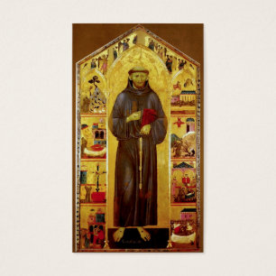 Saint Francis of Assisi Mediaeval Prayer Card