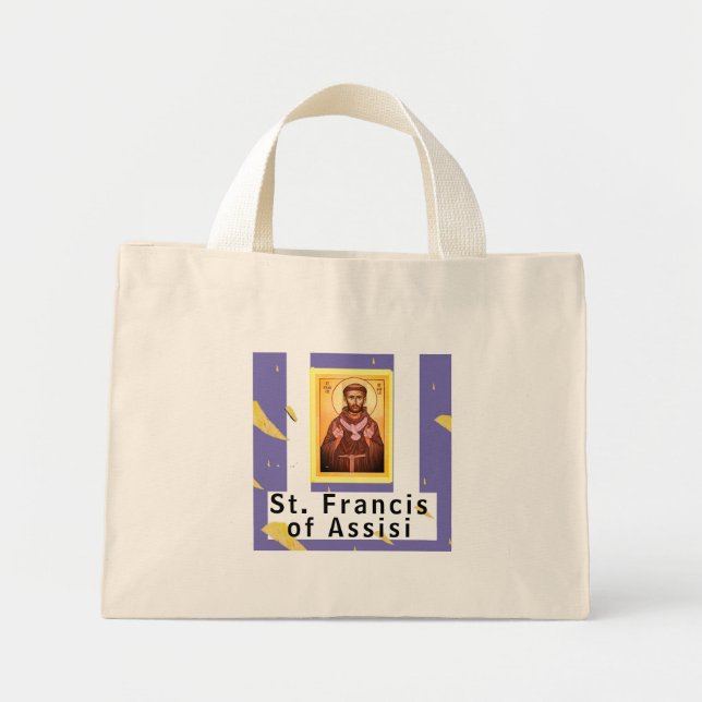 Saint Francis of Assisi Mini Tote Bag (Front)