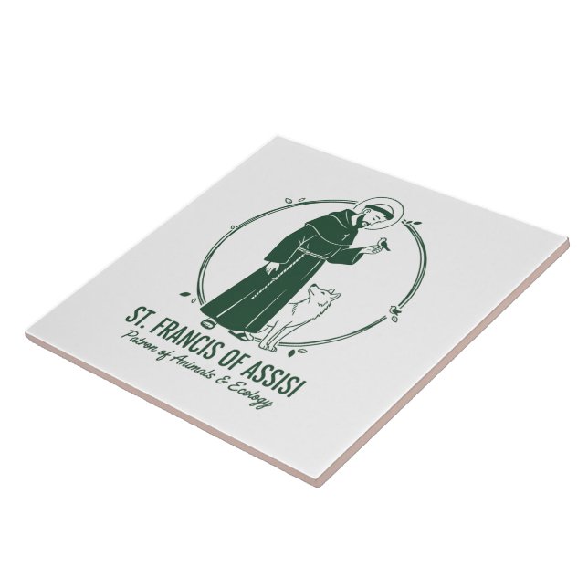 Saint Francis of Assisi: Patron of Animals Tile (Side)