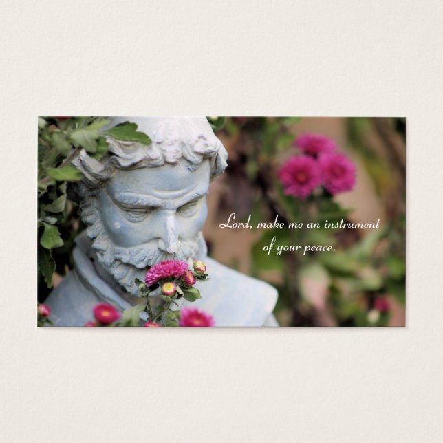 Saint Francis of Assisi Prayer Cards (Front)