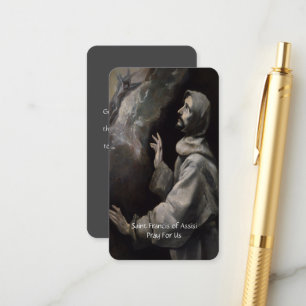 Saint Francis of Assisi Serenity Prayer Enclosure Card
