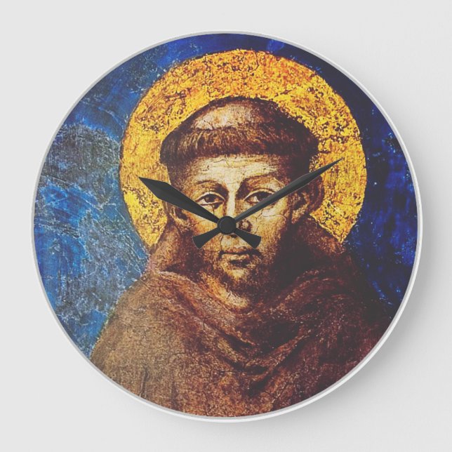 Saint Francis of Assisi The Canticle of Creation Large Clock (Front)