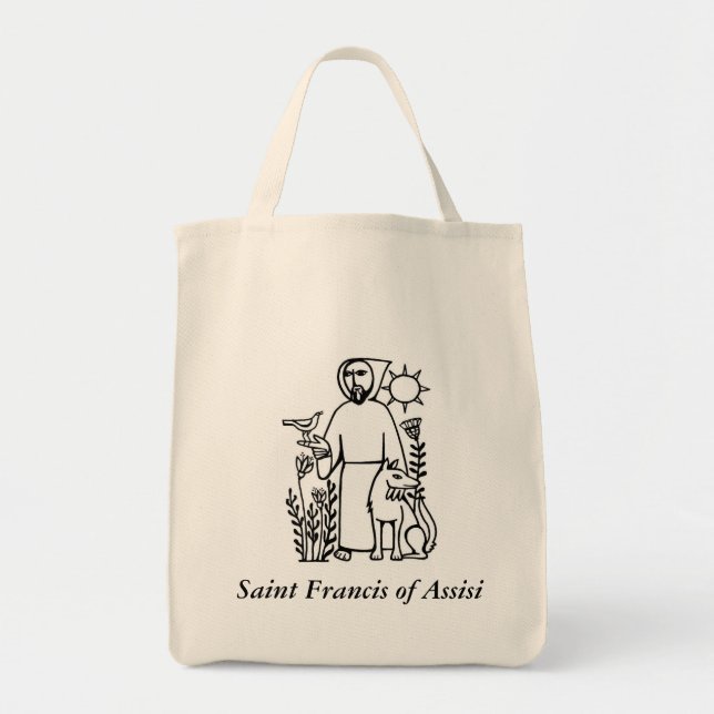 Saint Francis of Assisi tote bag (Front)
