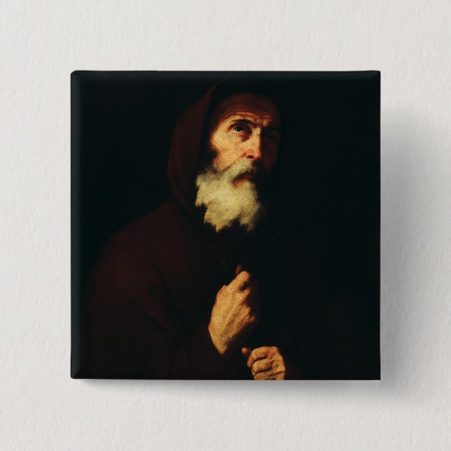Saint Francis of Paola 15 Cm Square Badge (Front)