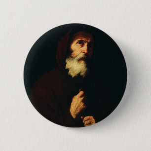 Saint Francis of Paola: The Navigator of Charity 6 Cm Round Badge