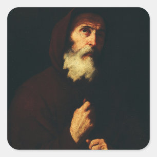 Saint Francis of Paola: The Navigator of Charity Square Sticker