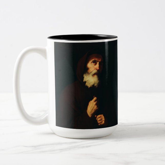 Saint Francis of Paola Two-Tone Coffee Mug (Left)