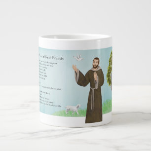 Saint Francis Peace Prayer Large Coffee Mug