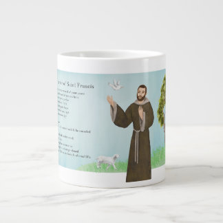 Saint Francis Peace Prayer Large Coffee Mug