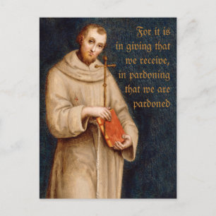 Saint Francis' prayer CC0731 Raphael Postcard