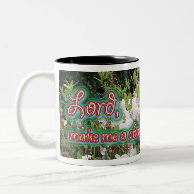 Saint Francis Prayer coffee cup (Left)