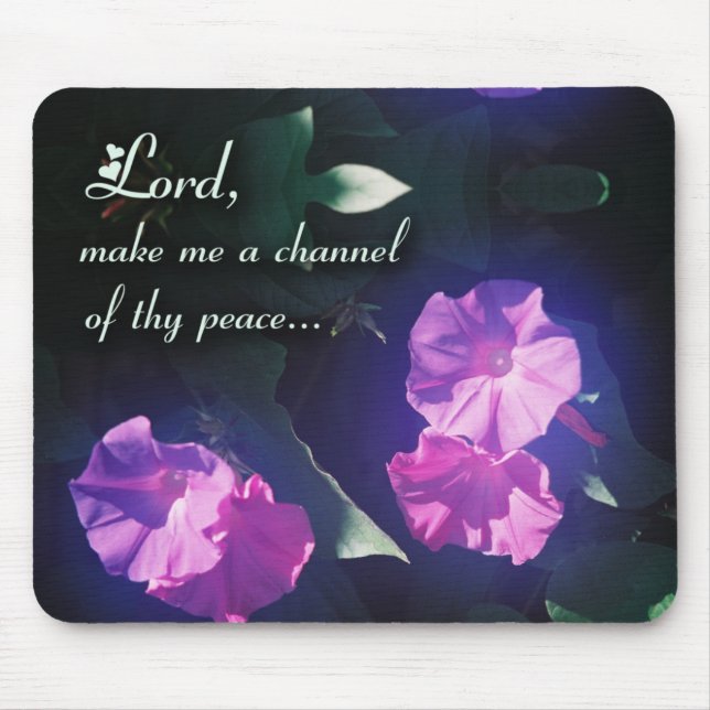 Saint Francis Prayer mousepad (Front)