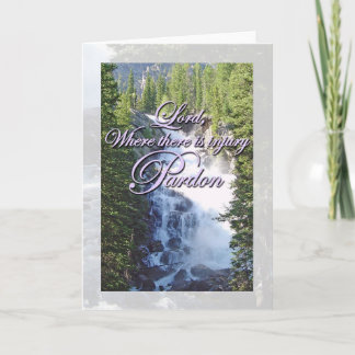 Saint Francis Prayer Pardon Card