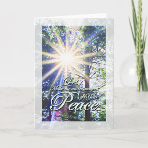 Saint Francis Prayer Peace Card