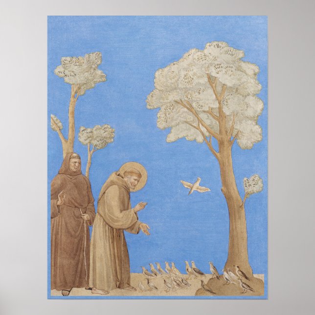 Saint Francis preaching to the birds CC1165 Poster (Front)